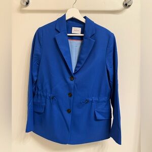 Argent Cinch Waist Blazer Azure Blue Size 12